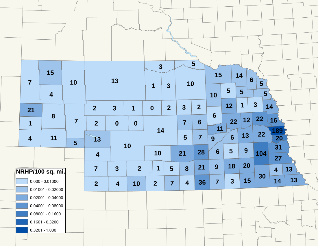 Registro Nacional de Lugares Históricos no Nebraska