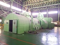 臺灣電力公司南部發電廠採用西門子製造的天然氣汽輪發電機