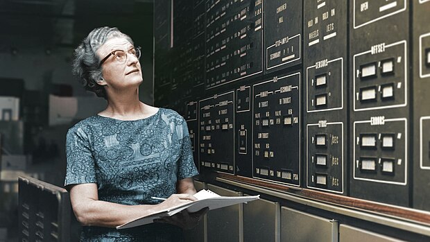 Dr. Nancy Grace Roman, NASA's first Chief of Astronomy, is shown at NASA's Goddard Space Flight Center in Greenbelt, Maryland, in approximately 1972.