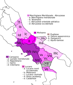 Neapolitan languages-it.svg