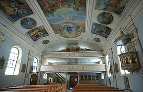 Ceiling, an overhead interior surface that covers the upper limit of a room. (images)