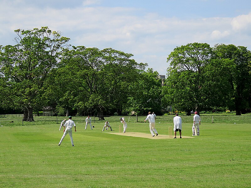 File:Newton Cricket Ground, a cover drive - geograph.org.uk - 6189372.jpg