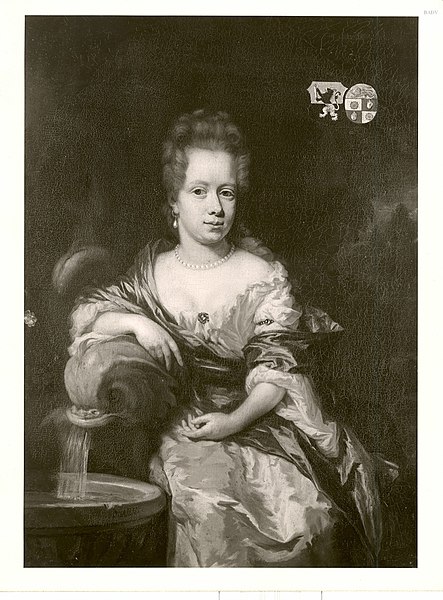 File:Nicolaes Maes (1632-1693) - Dame an einem Brunnen sitzend (Johanna van den Brande) - 1293 - Führermuseum.jpg