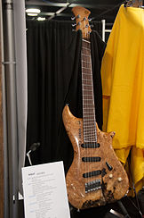 Novax Natural fanned fret guitar - 2014 NAMM Show.jpg