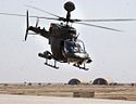 OH-58D from the 1st Squadron, 17th Cavalry Regiment returns to Forward Operating Base Mackenzie, Iraq, 2005. OH-58D 1.jpg