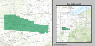 <span class="mw-page-title-main">Ohio's 10th congressional district</span> U.S. House district for Ohio