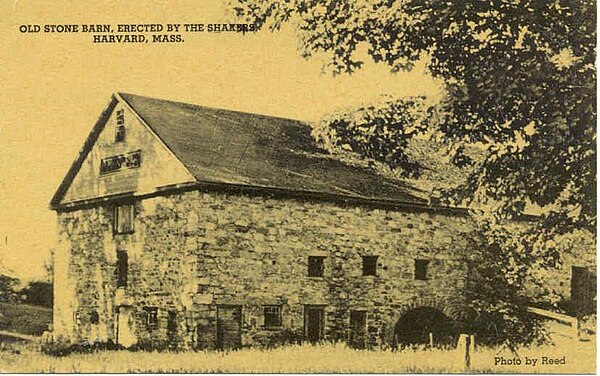 Old Stone Barn (c. 1915), in Harvard Shaker Village