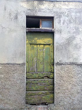 Old green door, Castiglion d'Orcia, Tuscany.