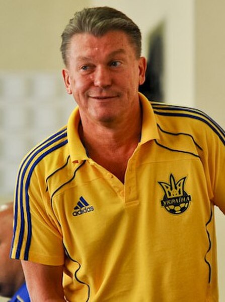 Oleg Blokhin two spells in charge of the Ukraine national team