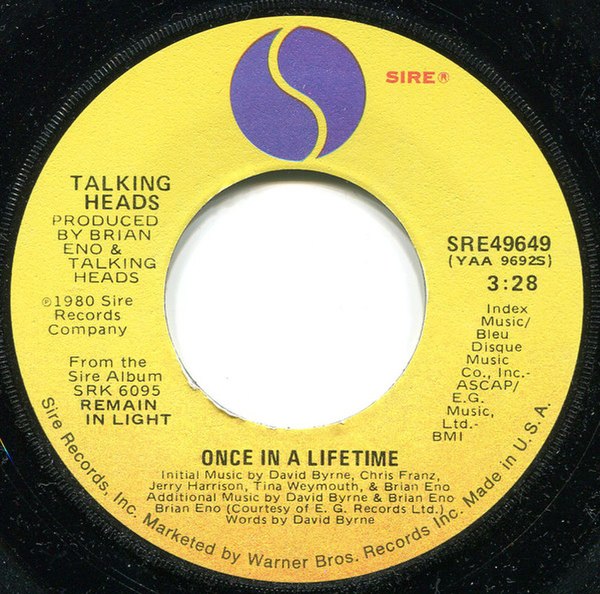 A-side label of US vinyl single