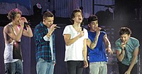 One Direction won for their debut single "What Makes You Beautiful" One Direction 2, 2013.jpg