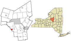 Oneida County New York incorporated and unincorporated areas Sherrill highlighted.svg