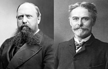 Othniel Charles Marsh (left) and his rival Edward Drinker Cope (right) Othniel Charles Marsh & Edward Drinker Cope bw.jpg