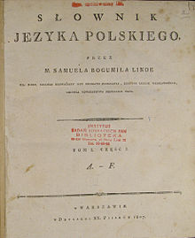 PL Linde-Slownik Jezyka Polskiego T.1 Cz.1 A-F 001.jpg