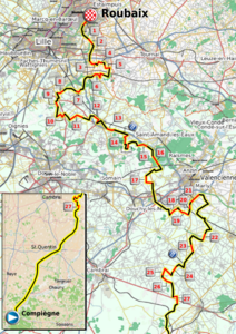 Parcours Paris Roubaix 2011.png