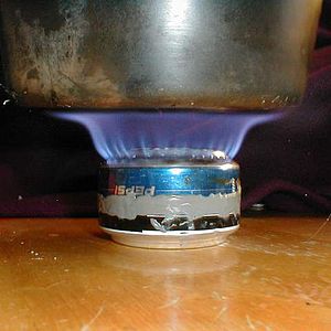 Pepsi-can stove lit.JPG