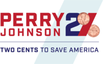 Perry Johnson's Two Cents To Save America logo Perry Johnson Logo.png