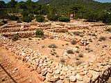Phoenician Settlement remains on the headland at Sa Caleta,