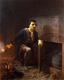 Pietro Micca nel punto di dar fuoco alla mina (Andrea Gastaldi, 1858).jpg