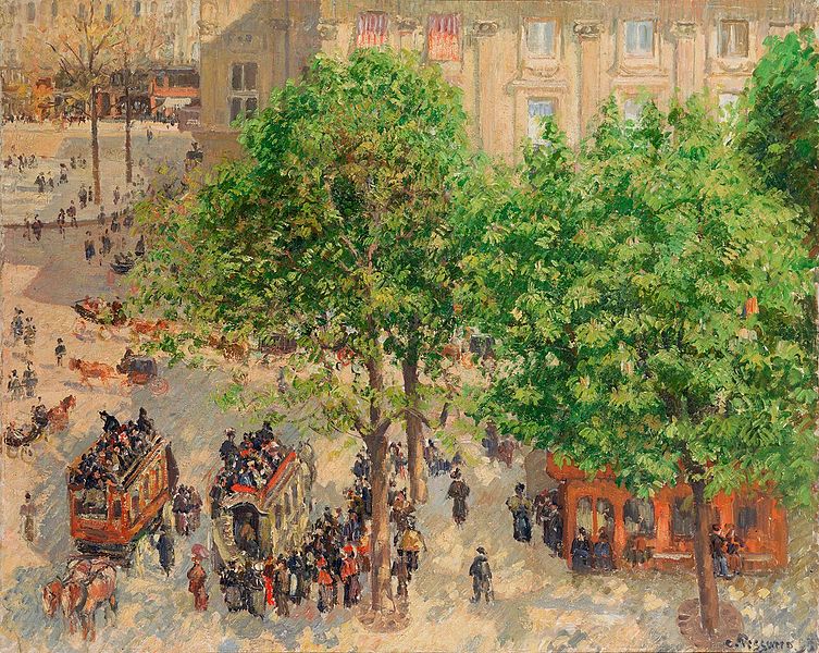 File:Pissarro, Camille - Place du Theatre-Francais. Spring.jpg