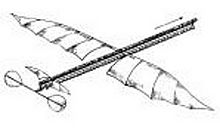 Planophore : aéroplane à moteur caoutchouc (1871)[8]