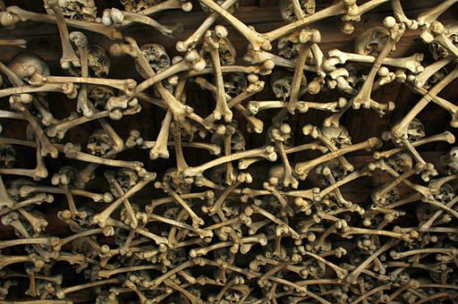 Poland - Czermna - Chapel of Skulls - ceiling
