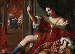 Porcia verletzt ihren Oberschenkel von Elisabetta Sirani