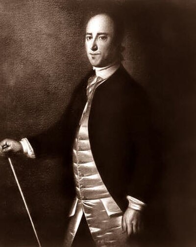 Christopher Gadsden, with whom Howe dueled in 1778, depicted in a prewar painting by Jeremiah Theus