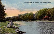 Pavilion and lake, 1912