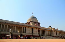 Rashtrapati Bhavan, the official residence of the president, located in New Delhi
