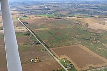 Site of RCAF Burtch, built for No. 4 Wireless School in 1941. (2016) RCAF Burtch 2016.jpg