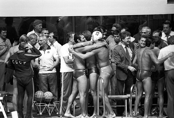 USSR Team, congratulated by their fans after victory in the final. RIAN photo