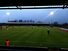 The Railway End in January 2013.