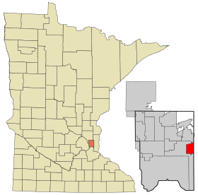 Ramsey County Minnesota Incorporated and Unincorporated areas North St. Paul Highlighted.svg