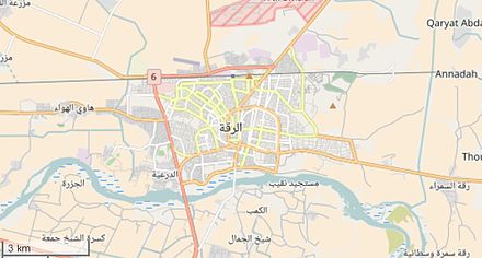 Raqqa city map