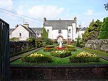 The ornamental garden behind the town hall Rear of Town Hall, Gatehouse of Fleet - geograph.org.uk - 972954.jpg