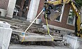 Removing granite step Eastern Avenue downtown Saint Johnsbury VT September 2017.jpg