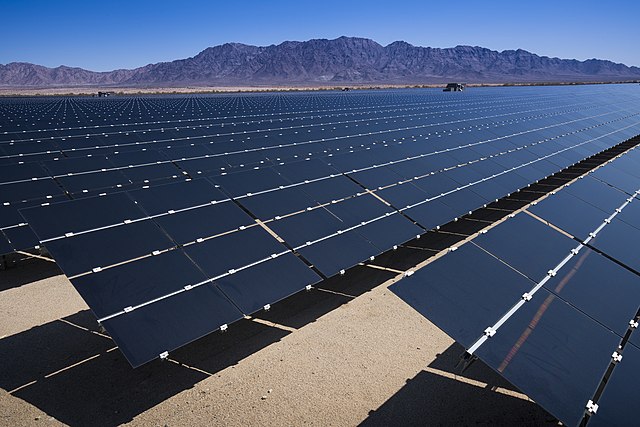 A photovoltaic power station in California, United States