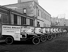 Dodge Brothers delivery trucks, Salt Lake City, 1920 Royal baking trucks.jpg