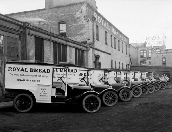 Dodge Brothers delivery trucks, Salt Lake City, 1920