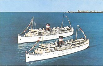 SS Evangeline and SS Yarmouth Castle SS Yarmouth and SS Yarmouth Castle.jpg
