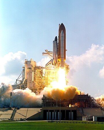 Atlantis launches on STS-112.