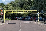 Sainsbury's car park height restriction barrier, Chingford, London, England 1.jpg
