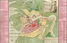 Plan de la ville en 1776 sous le règne de Catherine II.