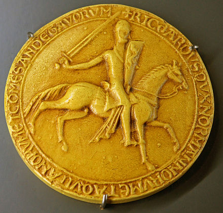 Richard the Lionheart's seal. I want me one of those!