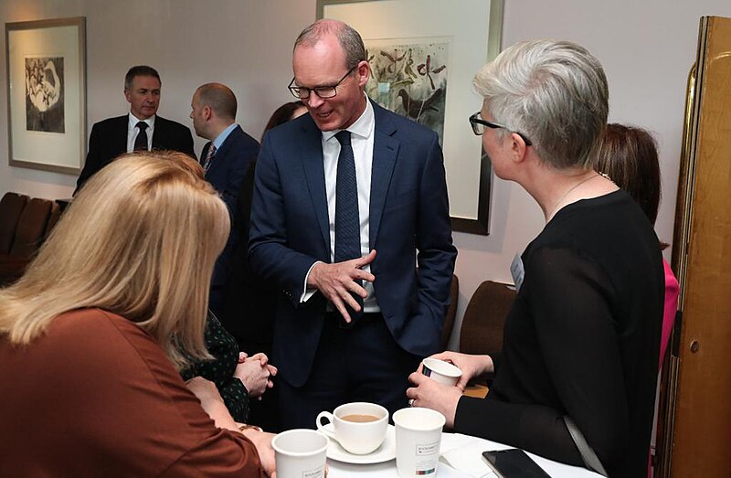 File:Secretary of State for Northern Ireland, Rt Hon Karen Bradley MP and Tánaiste Simon Coveney continue their meetings with NI parties at working to restore devolution in NI (40925187273).jpg