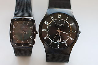 <span class="mw-page-title-main">Skagen Denmark</span> Brand, initially of watches, of Skagen Designs Ltd. (a subsidiary of Fossil)