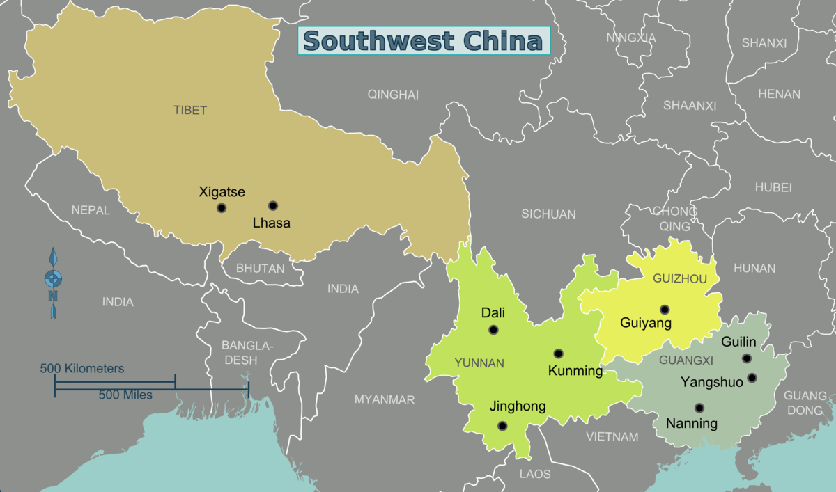 File:SoutWestChina.png - Travel guide at Wikivoyage.