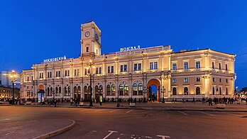 Estação ferroviária Moskovsky em São Petersburgo, Rússia (definição 4 360 × 2 453)