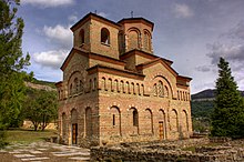 The Church of St Demetrius in Tarnovo, built by Asen and Peter in the beginning of the uprising St Demetrius Tarnovo Klearchos 2.jpg